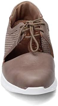 NAOT Women's Lace-up Ophelia Shoe Soft Soft Stone Lthr/Stone Nubuck Combo 7 M US | Image 2