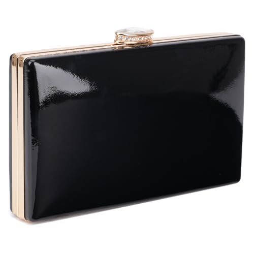 Image of Patent Leather Clutch Purses for Women Glossy Evening Bag