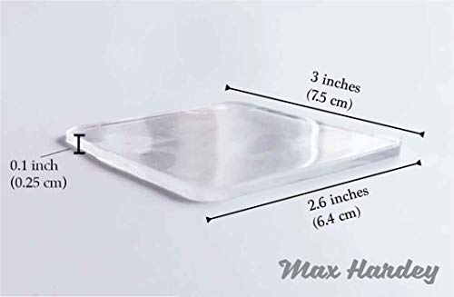 MauSong 10 Super Sticky Plastic Adhesive Pads Clear, Gel Pads Auto Gel Holders, Double Sided Paste, Transparent Pads (Medium,Transparent) - Thumbnail 3