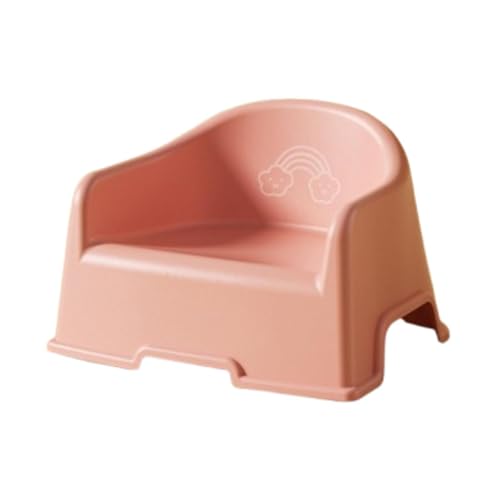 Taburete infantil rosa de material PP y asiento pequeño estable 2