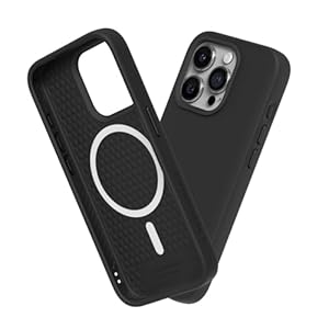 RHINOSHIELD SolidSuit Hoesje compatibel met Magsafe voor [iPhone 15 Pro], schokabsorberend, slank ontwerp beschermhoes met premium matte afwerking, 3,5 m, valbescherming, klassiek zwart