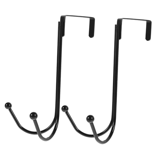 Homoyoyo Coat Hat Hanger Easy to Install Door Hook 2 Pack Organizer Hooks Rack No Drill for Home Use