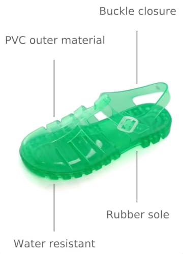 Image of Hee grand Crystal Jelly Heel Sandals for Women Summer Beach Jelly Shoes