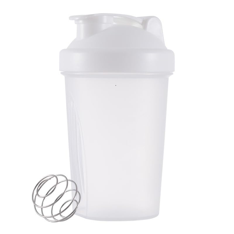 20oz Shaker Bottle – Classic Design for Protein Shakes & Pre-Workout, Leak-Proof & BPA-Free (White)