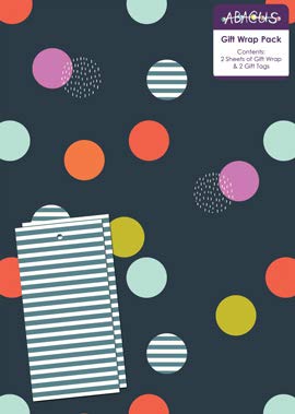 Abacus 10008 un "spot" Pack de regalo con 2 hojas/etiquetas con cordel