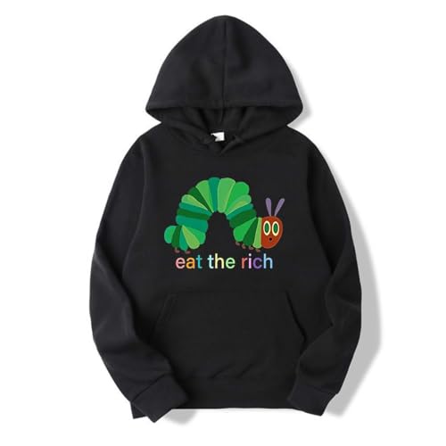 Eat The Rich Hoodie, Hungry Caterpillar Hoodie,Gift For Feminist Sweatshirt