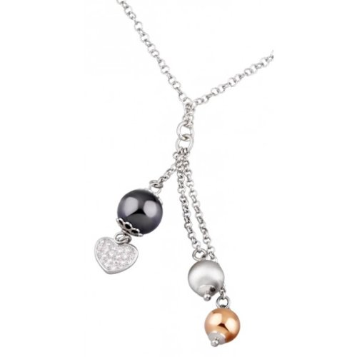Ciondolo in argento con palline e cuore-LP 1121-1/1