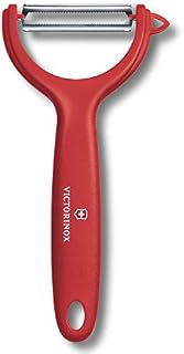 Victorinox, 7.6079.1, Kitchen Utensils, Tomaten- und Kiwischäler, Extra scharfe Klinge, mit Zackenschliff, zweischneidig, robuster Kunststoff-Griff, Rot, Made in Switzerland, Spülmaschinengeeignet