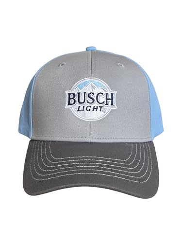 Busch Light Baby & Gray Blue Full Stitched Patch Logo Baseball Hat