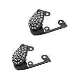 LCSVCCXA 2X High Heels Toe Cap Protectors, Solid Color Accessories for Women Shoes, Black