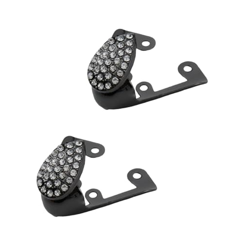 LCSVCCXA 2X High Heels Toe Cap Protectors, Solid Color Accessories for Women Shoes, Black