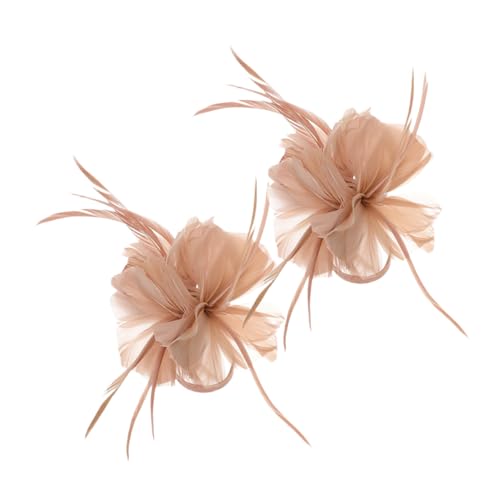2 Accessoires de cheveux boho avec plumes Healvian pour mariage