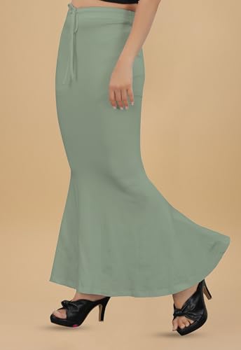 Image of KASHIKAY CREATION Lycra Spandex Saree Shapewear Petticoat for Women, Stretchable Saree Shaper Petticoat Inskirt, Shape wear Dress for Saree, Skirts