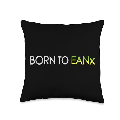 Born to EANx Nitrox Diver Scuba Dive Long No Stop Diving Throw Pillow