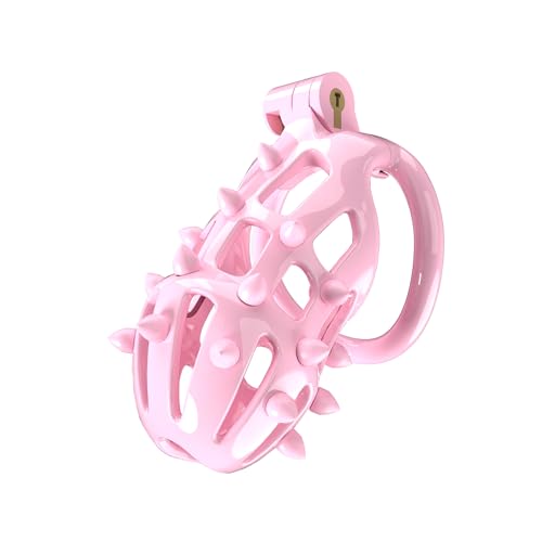 Fixed Protection Cage Pink with Silicone Soft Spikes A171 (C, Flat Ring)