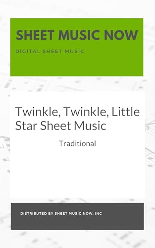 Twinkle, Twinkle, Little Star Sheet Music (English Edition)