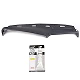 PIT66 Dash Bezel Cover Compatible with Dodge Ram 1500 2500 3500 Truck 1994-1997 Dashboard Cover Grey