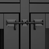 Hundekäfig für Zuhause, Eisen Hundebox,Hundebox XXL,Hundehütte Hundekiste für den Innenbereich,PB-Brett + Bügeleisen mit 2 Türen 164 x 80 x 60 cm, Metall, Schwarz + Braun