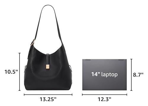 Image of kate spade new york Women's Deco Pebbled Leather Large Shoulder Bag