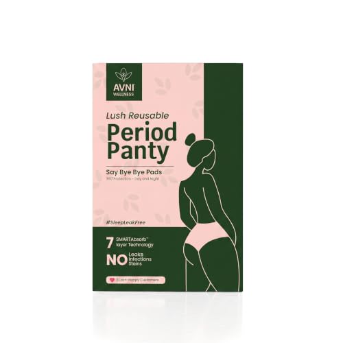 Image of Avni - Washable Period Panty | Pack of 1 | Breathable Bamboo Fabric | Medium to Heavy Flow | Protection up to 10 hrs | No Leaks, No Stains | High Waist Underwear for Women | Reusable for 2 yrs