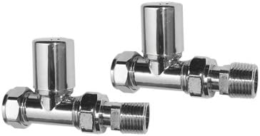 Moderno Recto Toalla Válvulas Radiador con 15mm Conectar ...