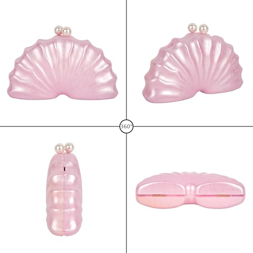 Image of Women Seashell Evening Bag Purse Mermaid Chain Strap Clutch Handbag Shoulder Bag | Seashell