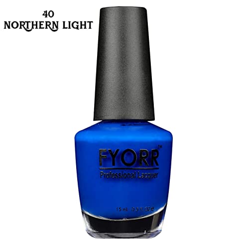 Image of FYORR Northen Light Professional Nail Polish | Long Lasting, Quick Dry, Chip Resistant, High Shine Nail Paint | Smooth & Easy Application, Vibrant Trendy Shades for Women & Girls Party Daily Use 15ml