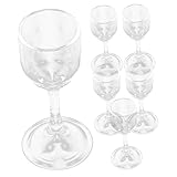 KOCKSHION 6stücke Mini-weingläser Aus Robustem Glas Kleine Multifunktions-trinkgläser Für Weißwein Schnaps Und Spirituosen Elegante Kleine Gläser Für Familie Restaurant Und Feierlichkeiten
