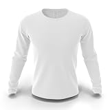 RODOPI Koszulka z długim rękawem Runner Longsleeve dla kobiet i mężczyzn rozm. XS-3XL T-shirt czarny i biały sweter roboczy okrągły dekolt 100% bawełna, L