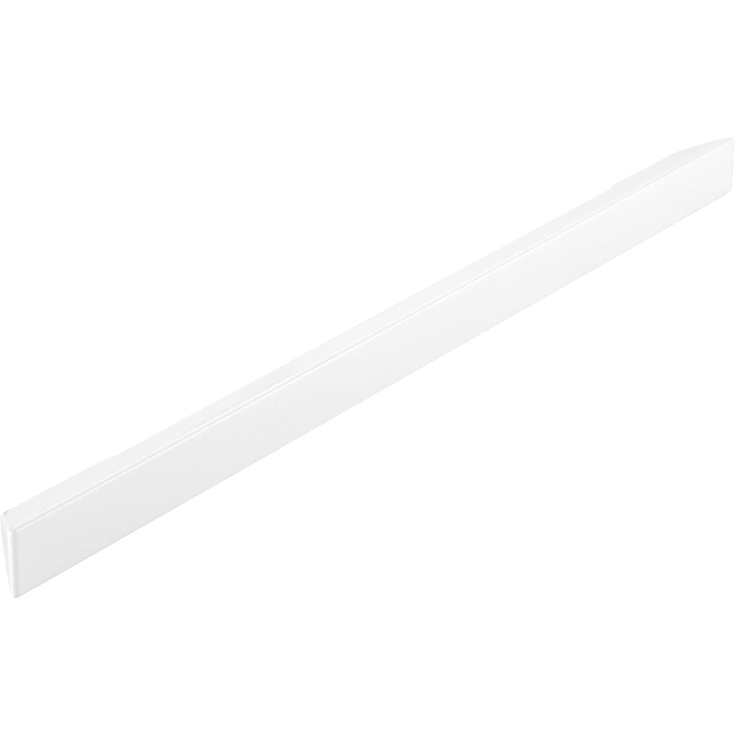 Poignée de meuble design entraxe variable blanc brillant zinc moulé Mital 350 mm