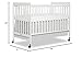 Dream On Me Carson Classic 3-in-1 Convertible Full-Size Baby Crib in White, GreenGuard Gold & JPMA, 4 Mattress Heights, Converts to Day & Toddler Bed, Locking Wheels, Classic Nursery Design