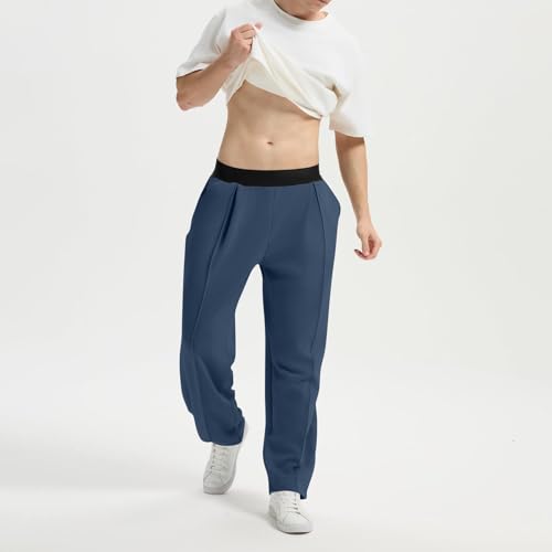 Men Suit Pants Elastic Waist Pockets Long Pants Fashion Casual Comfy Solid Business Men Trousers Summer Casual2