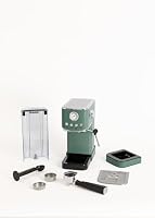 CREATE / THERA CLASSIC COMPACT/Espressomaschine Salbeigrün / 20 bar, Halbautomatik, Cold Brew Funktion, Doppelauslauf, 1.2L Tank, für gemahlenen Kaffee und ESE-Pads 55mm, mit Aufschäumer, 1350W – Ansicht 5