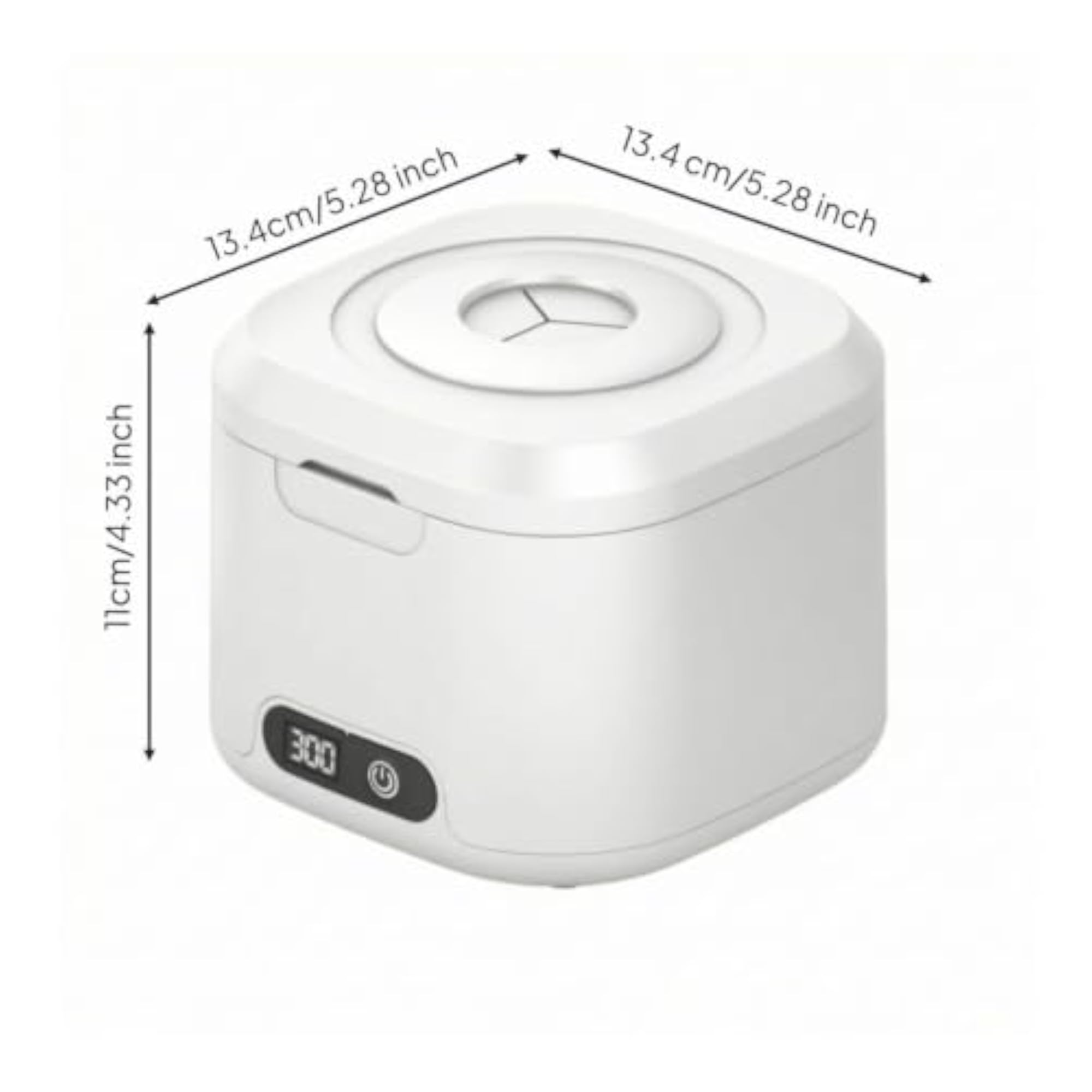 Digital Sonic Cleaner with Light for Home and Travel