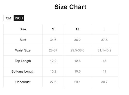 Makemechic Women's Scallop Trim Halter Top 2 Piece Swimwear Bikini Set Black S #TOP5