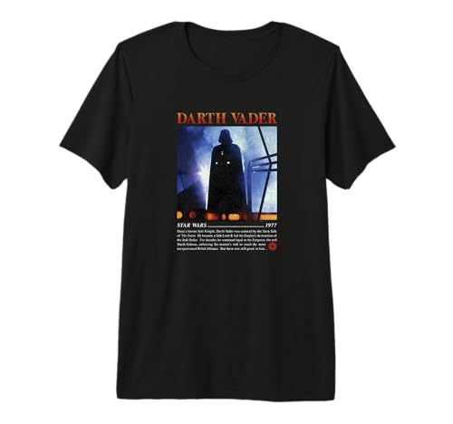 T-shirt Star Wars 1977 premium anti-déformation avec affiche Darth Vador haute définition