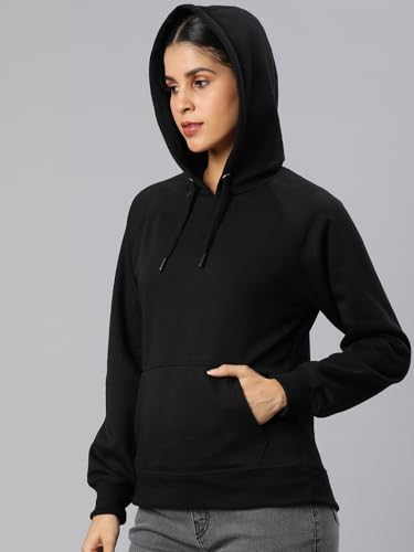 Image of ADBUCKS Women's Cotton Winter Jacket Sweatshirts Casual Drawstring Clothes Pullover Hoodie With Kangaroo Pocket Ii Womens Jacket Ii Winter Sweater Hoodie For Women & Girls