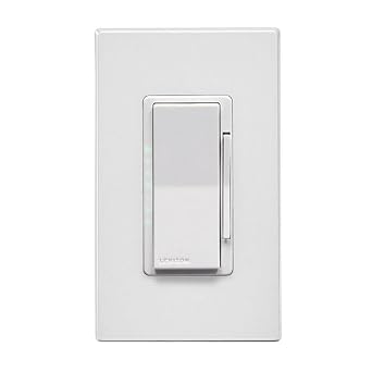 Leviton Decora Smart Dimmer Switch, Wi-Fi 2nd Gen, Neutral Wire Required, Wired or Wire-Free 3-Way, D26HD-1BW
