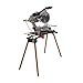 BORA Portamate Miter Saw Stand with Pedestal Roller - Stainless Steel Portable Work Support for Workshop Tools - 500 Lb Max PM-4000B