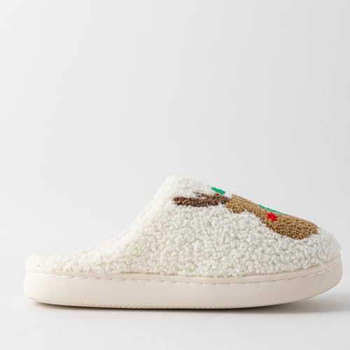 Christmas Slippers For Women Soft Warm Plush Fuzzy Slippers Indoor Memory Foam Slippers Cozy Fluffy Home Slippers for Winter2
