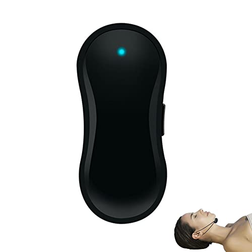 XEERUN EMS Smart Anti Snoring Device, Sleeprex Smart Anti Snoring Device, für Komfortablen Schlaf, Schwarz, 48 * 22 * 16.7mm Cover