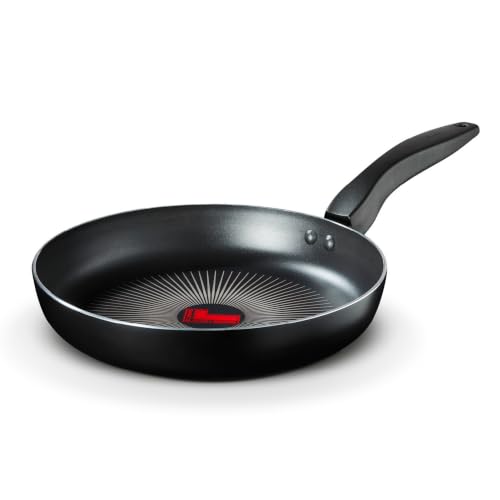 Image of Tower Cerasure Fry Pan with 3X Non-Stick Ceramic Coating for Low Oil Cooking, Quick & Even Heating, Gas & Induction Compatible, Aluminium Cookware, 1.5-Year Warranty (18 cm)