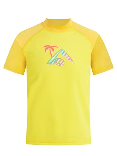 Image of Kanu Surf Girls' Karlie Rash Guard UPF 50+ Sun Protection Short Sleeve Swim Shirt