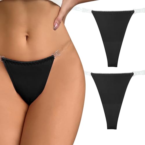 String en soie glacée FEOYA ultra doux avec sangle transparente