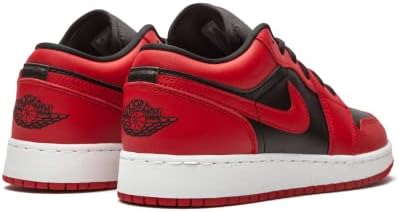 Nike Boys' AIR Jordan 1 Low (GS) Basketball Shoe, Gym Red Black White, 4.5 UK | Image 2