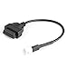 Produktbild 3-poliges OBD2-Fehlercode-Scanner Motorrad-Diagnosekabel OBD2-Kabelanschluss Scanneradapter OBD2-Verlängerungsadapterkabel Passend für Yamaha X-MAX N-MAX MT-125