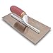 MARSHALLTOWN The Premier Line PB7GSD 12-Inch x 5-Inch Golden Stainless Steel PermaShape Broken-In Trowel-DuraSoft Handle