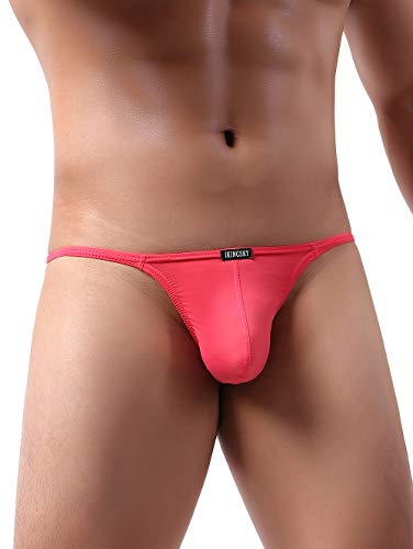 IKINGSKY Men's G-String Underwear Sexy Low Rise Bulge Y-back Thong Underwear3