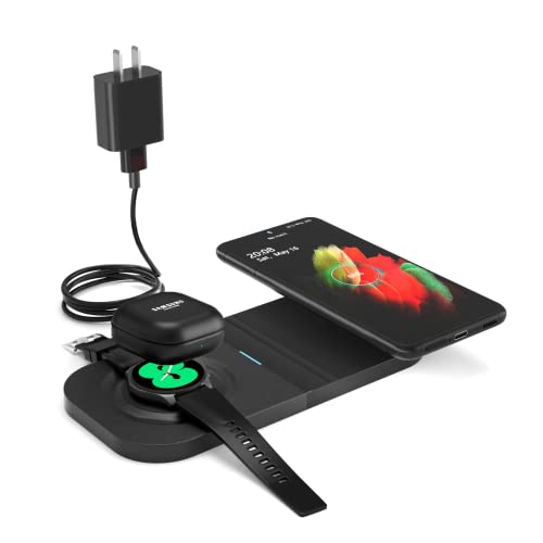 Wireless Charger for Samsung - 2 in 1 Dual Wireless Charging Pad for S21/S20/S10/S9/S8/Note 20/10/9/Galaxy Z Flip Fold Series, Samsung Watch 4/3 Active 2/1,Gear S4/S3 Samsung Galaxy Buds 2/+/Pro/Live Wireless Charger for Samsung - 2 in 1 Dual Wireless Charging Pad for S21/S20/S10/S9/S8/Note 20/10/9/Galaxy Z Flip Fold Series, Samsung Watch 4/3 Active 2/1,Gear S4/S3 Samsung Galaxy Buds 2/+/Pro/Live