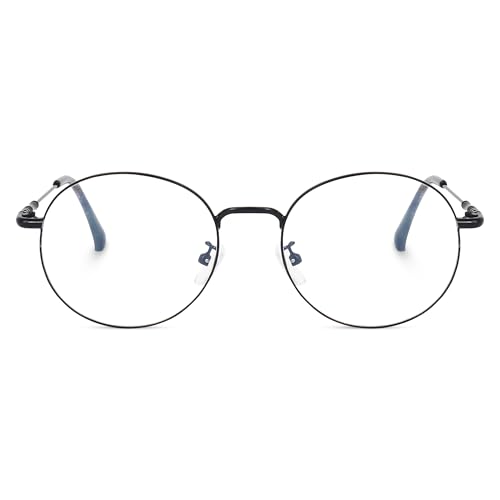Image of Dervin Zero Power Computer Bluelight Blocking Glasses For Men and Women | Blue Cut Computer Glasses | Full Rim Oval Shape Glasses | Anti Glare, Lightweight & Blocks Harmful Rays